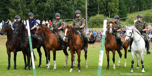 Parada Straży Granicznej w Lutowiskach